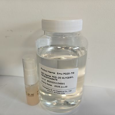 Cas 86846 21 1 Peg 20 Glycéryl Triisostearate Démaquillant pour le soin de la peau Émulsifiant pour les huiles de nettoyage