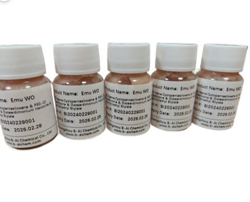 Cyclopentasiloxane et PEG-10 Dimethicone et Disteardimonium Hectorite et Silica Dimethyl Silylate Pour les cosmétiques de couleur